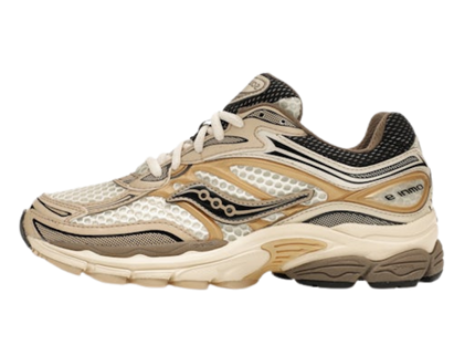 Saucony ProGrid Omni 9 Gold S70739-7 SneakerMood Side view, toe pointing left