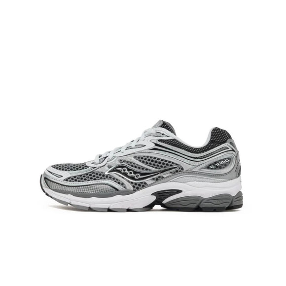 Saucony ProGrid Omni 9 Grey Silver Black S70739-42 SneakerMood Side view, toe pointing left