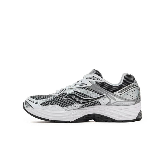 Saucony ProGrid Omni 9 Grey Silver Black S70739-42 SneakerMood Side view, toe pointing left