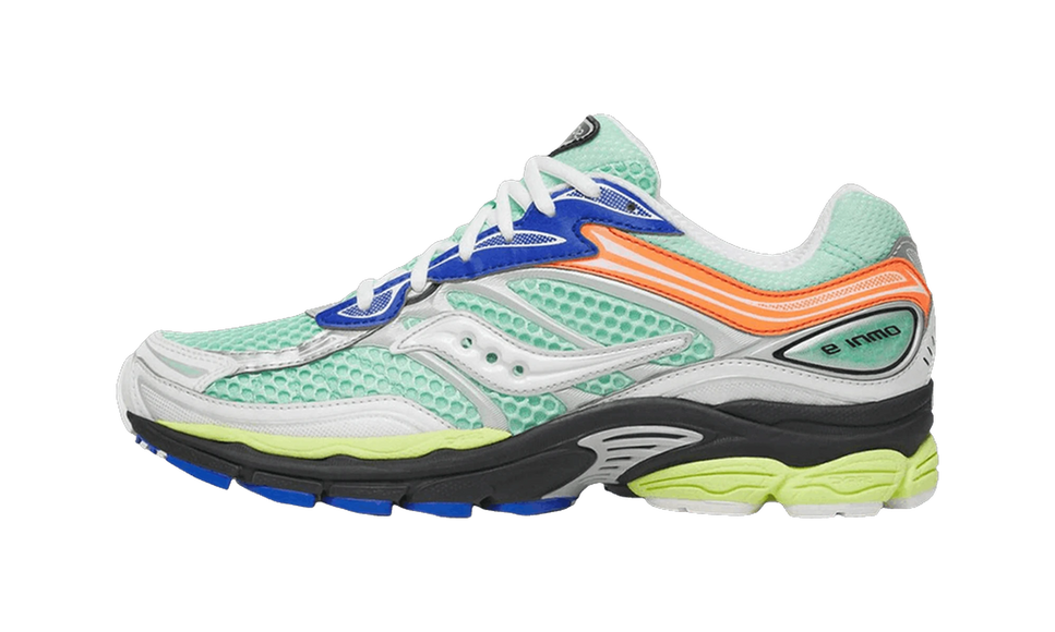 Saucony ProGrid Omni 9 Mint Multi S101245-1091 SneakerMood Side view, toe pointing left