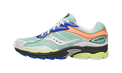Saucony ProGrid Omni 9 Mint Multi S101245-1091 SneakerMood Side view, toe pointing left