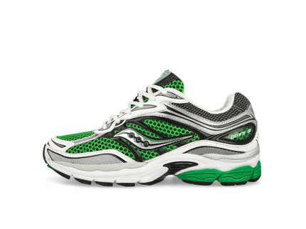 Saucony ProGrid Omni 9 OG Green Silver S70739-5 SneakerMood Side view, toe pointing left
