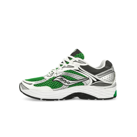 Saucony ProGrid Omni 9 OG Green Silver S70739-5 SneakerMood Side view, toe pointing left