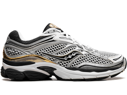 Saucony ProGrid Omni 9 Silver Gold S70739-9 SneakerMood Side view, toe pointing right