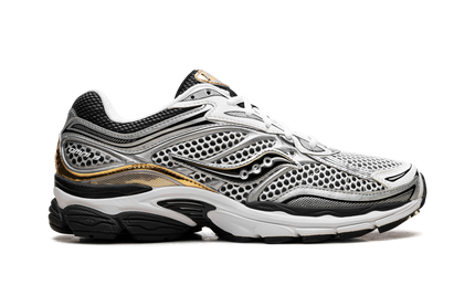 Saucony ProGrid Omni 9 Silver Gold S70739-9 SneakerMood Side view, toe pointing right