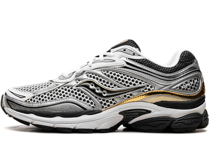 Saucony ProGrid Omni 9 Silver Gold S70739-9 SneakerMood Side view, toe pointing left