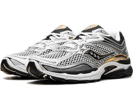 Saucony ProGrid Omni 9 Silver Gold S70739-9 SneakerMood Pair, front three-quarter view
