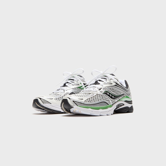 Saucony ProGrid Omni 9 Silver Green S70739-17 SneakerMood Pair, front three-quarter view