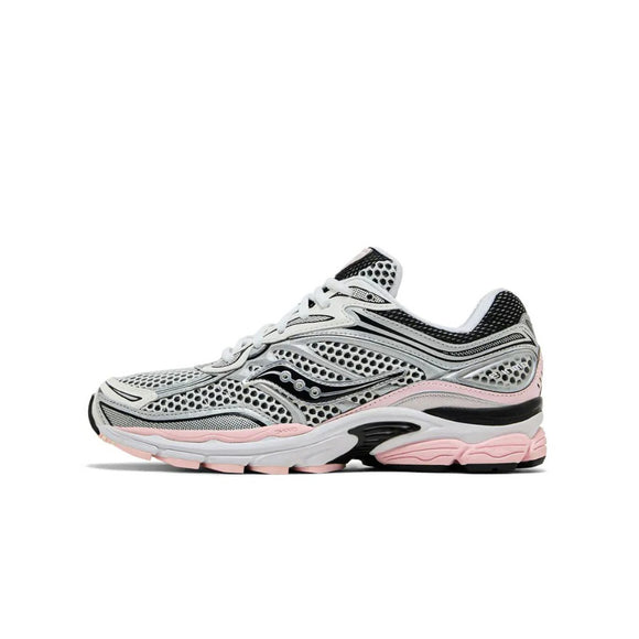 Saucony ProGrid Omni 9 Silver Pink S70739-16 SneakerMood Side view, toe pointing left