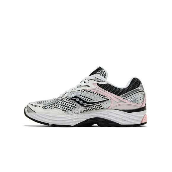 Saucony ProGrid Omni 9 Silver Pink S70739-16 SneakerMood Side view, toe pointing left