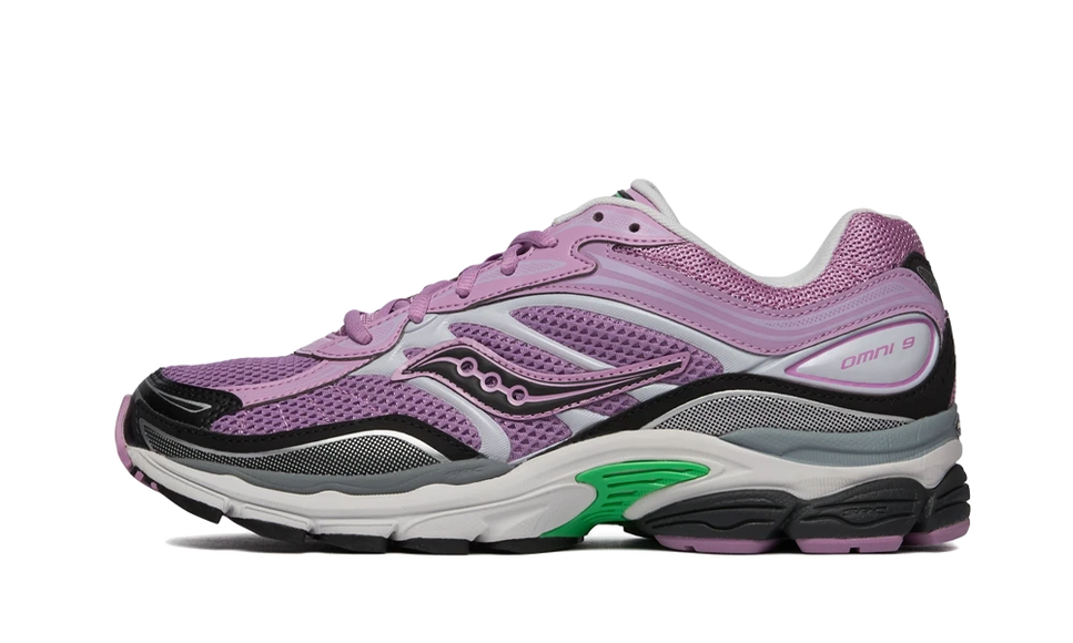 Saucony ProGrid Omni 9 Smokey Grape S70999-4 SneakerMood Side view, toe pointing left
