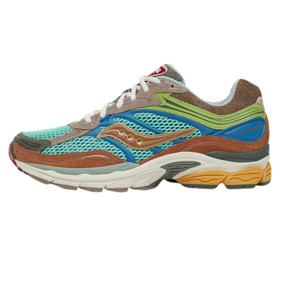 Saucony ProGrid Omni 9 Sneaker Politics Sportsman's Paradise S71032-1 SneakerMood Side view, toe pointing left