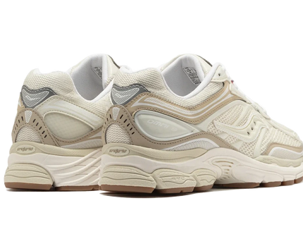 Saucony ProGrid Omni 9 Tomorrow, Meet Yesterday Beige Gum S70832-5 SneakerMood Pair, rear three-quarter view