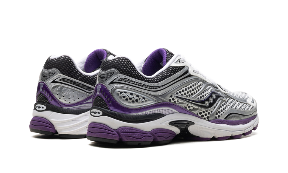 Saucony ProGrid Omni 9 White Black Silver Purple S70739-10 SneakerMood Pair, rear three-quarter view