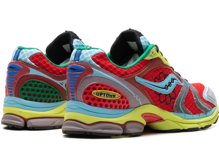Saucony ProGrid Triumph 4 Jae Tips Flowers Grow Uptown Poison Ivy S70966-1 SneakerMood Pair, rear three-quarter view