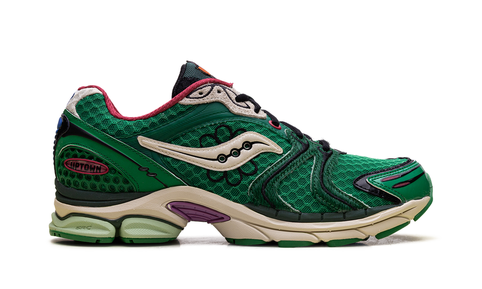 Saucony ProGrid Triumph 4 Jae Tips Flowers Grow Uptown Sugar Maple S70966-4 SneakerMood Side view, toe pointing right