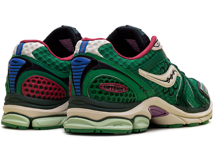 Saucony ProGrid Triumph 4 Jae Tips Flowers Grow Uptown Sugar Maple S70966-4 SneakerMood Pair, rear three-quarter view