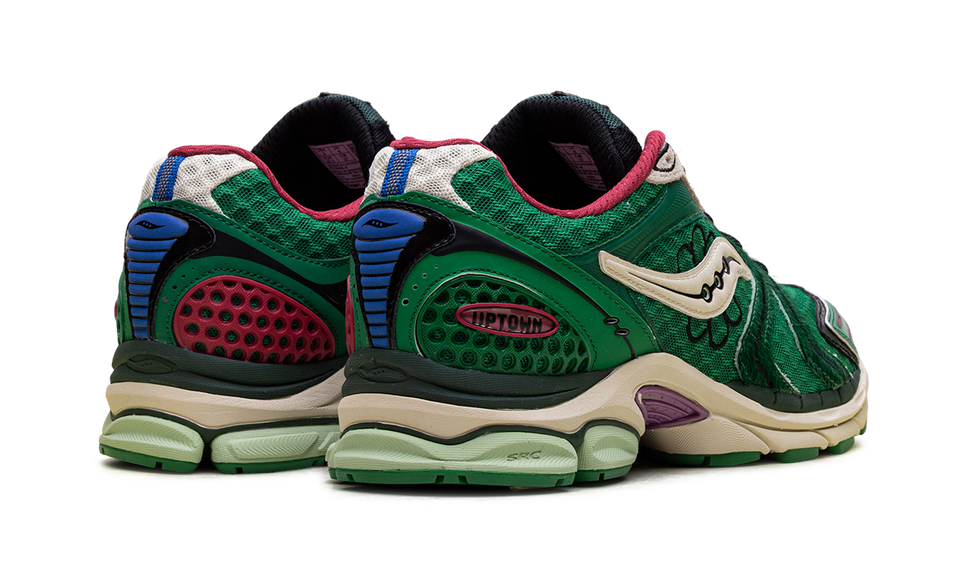 Saucony ProGrid Triumph 4 Jae Tips Flowers Grow Uptown Sugar Maple S70966-4 SneakerMood Pair, rear three-quarter view