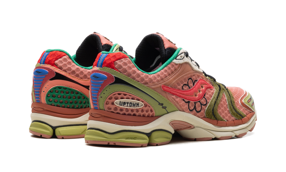 Saucony ProGrid Triumph 4 Jae Tips Flowers Grow Uptown Virginia Creeper S70966-2 SneakerMood Pair, rear three-quarter view