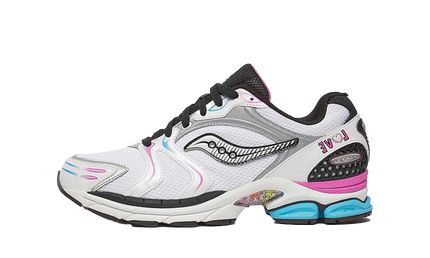 Saucony ProGrid Triumph 4 Keith Haring Love S70974-1 SneakerMood Side view, toe pointing left