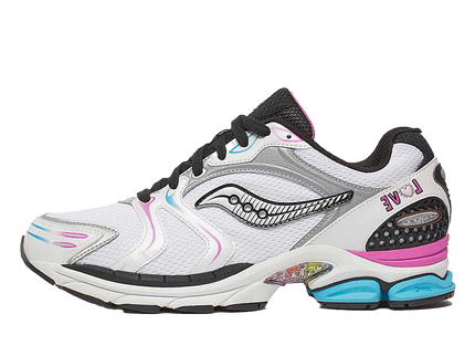 Saucony ProGrid Triumph 4 Keith Haring Love S70974-1 SneakerMood Side view, toe pointing left