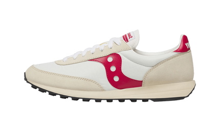 Saucony Trainer 80 White Red S70884-10 SneakerMood Side view, toe pointing left