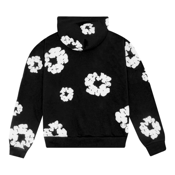 SneakerMood - Denim Tears Cotton Wreath Hoodie Black - Back