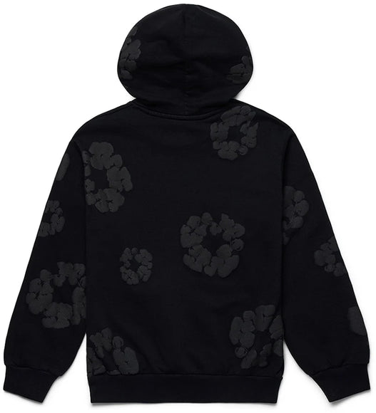 SneakerMood - Denim Tears Cotton Wreath Hoodie Black Monochrome - Back
