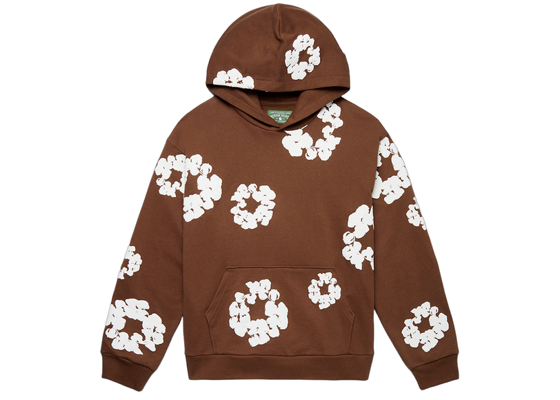 SneakerMood - Denim Tears Cotton Wreath Hoodie Brown - Front