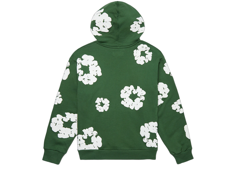 SneakerMood - Denim Tears Cotton Wreath Hoodie Green - Back