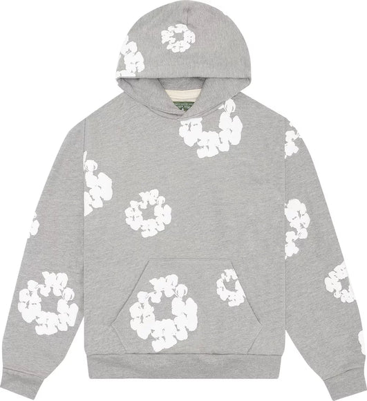 SneakerMood - Denim Tears Cotton Wreath Hoodie Grey - Front