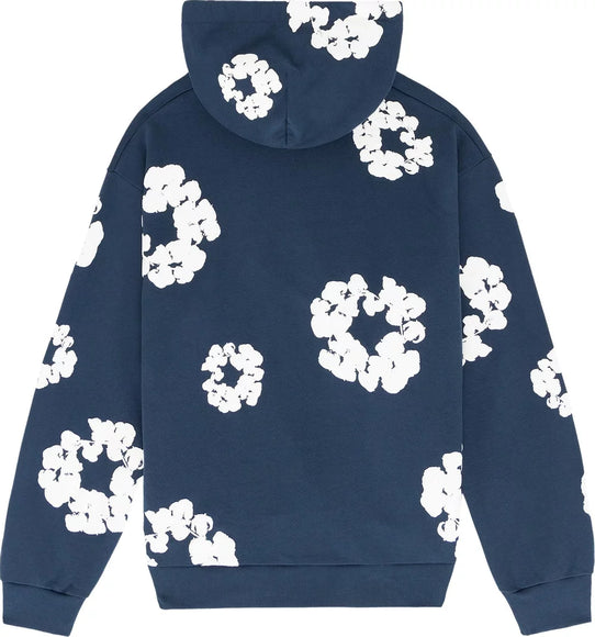 SneakerMood - Denim Tears Cotton Wreath Hoodie Navy - Back