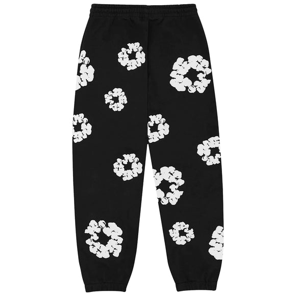 SneakerMood - Denim Tears Cotton Wreath Sweatpants Black - Back