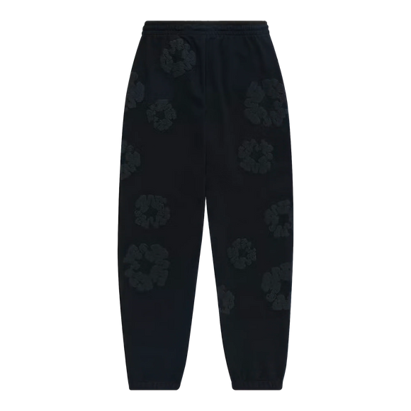 SneakerMood - Denim Tears Cotton Wreath Sweatpants Black Monochrome - Back