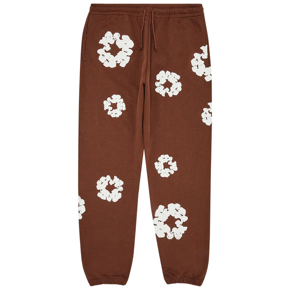 SneakerMood - Denim Tears Cotton Wreath Sweatpants Brown - Front