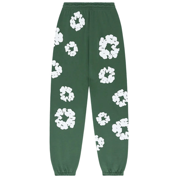 SneakerMood - Denim Tears Cotton Wreath Sweatpants Green - Back