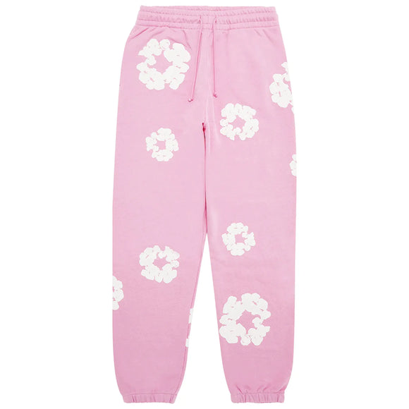 SneakerMood - Denim Tears Cotton Wreath Sweatpants Pink - Front