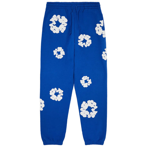 SneakerMood - Denim Tears Cotton Wreath Sweatpants Royal Blue - Front
