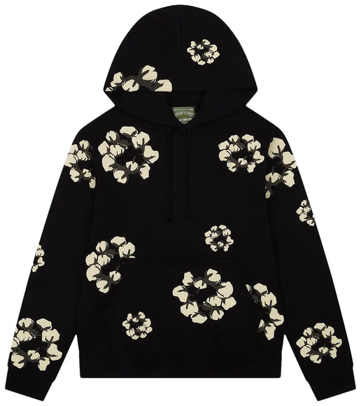 SneakerMood - Denim Tears x Cactus Plant Flea Market Cactus Tears Wreath Hoodie Black - Front