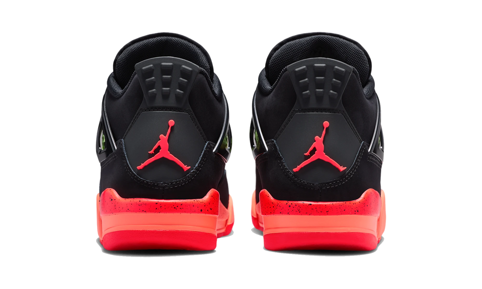 SneakerMood Air Jordan 4 Retro Black Infrared Barely Volt (GS) Back
