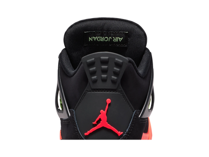 SneakerMood Air Jordan 4 Retro Black Infrared Barely Volt (GS) Back Detail