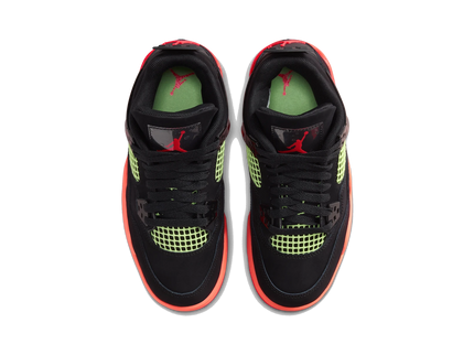 SneakerMood Air Jordan 4 Retro Black Infrared Barely Volt (GS) Top