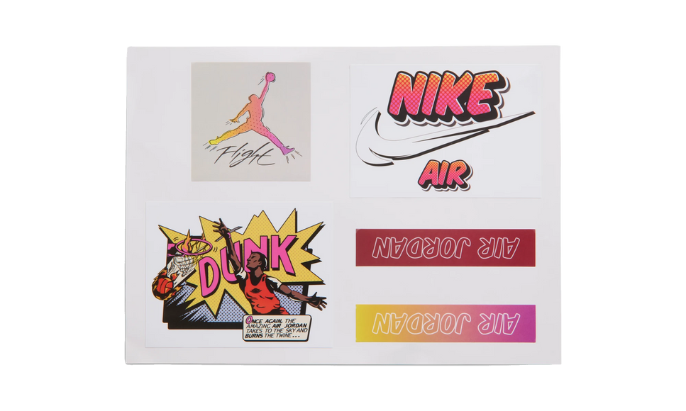 SneakerMood Air Jordan 4 Retro Comic Stickers