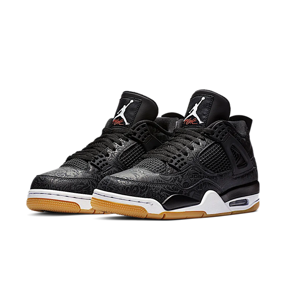 SneakerMood Air Jordan 4 Retro Laser Black Gum Front