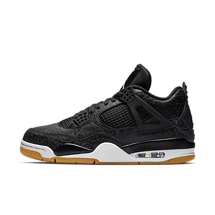 SneakerMood Air Jordan 4 Retro Laser Black Gum Side