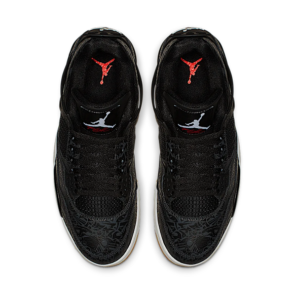 SneakerMood Air Jordan 4 Retro Laser Black Gum Top