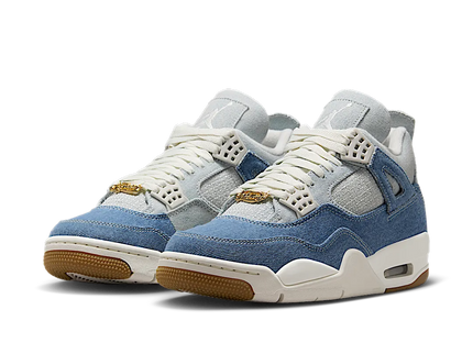 SneakerMood Air Jordan 4 Retro TEX Denim Worn Blue Front