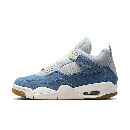 SneakerMood Air Jordan 4 Retro TEX Denim Worn Blue Side