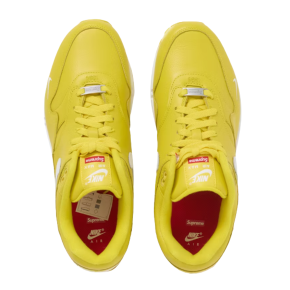 Supreme X Nike Air Max 1 87 'Speed ​​​​Yellow'