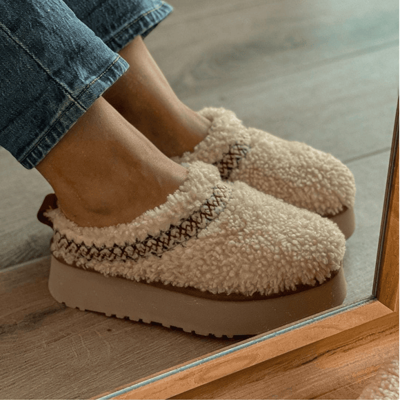 UGG Tazz Slipper Heritage Braid Natural - SneakerMood 